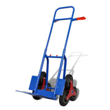 VidaXL Steekwagen inklapbaar met 6 wielen blauw - afbeelding 2
