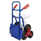 VidaXL Steekwagen inklapbaar met 6 wielen blauw - afbeelding 3