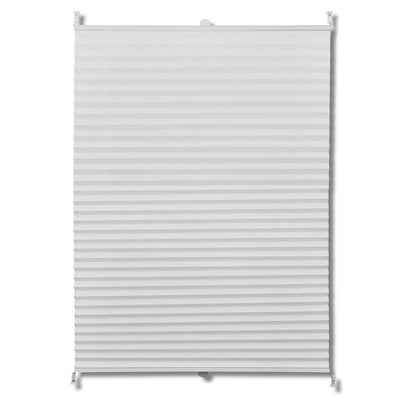 Vidaxl plisséjaloezie 40x150 cm wit