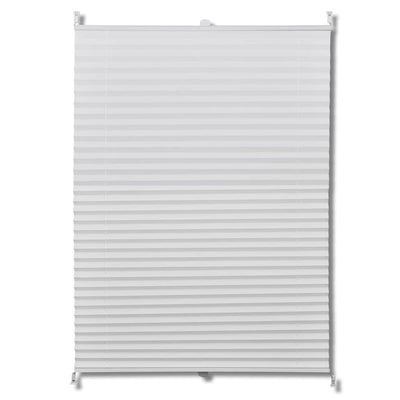 Vidaxl plisséjaloezie 70x125 cm wit