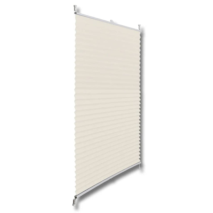 Vidaxl plisséjaloezie 50x100cm crème