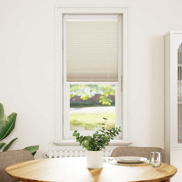 Vidaxl plisséjaloezie 60x125 cm crème