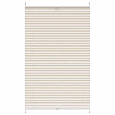 Vidaxl plisséjaloezie 70x125 cm crème