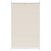 Vidaxl plissé rolgordijn 70x150cm creme