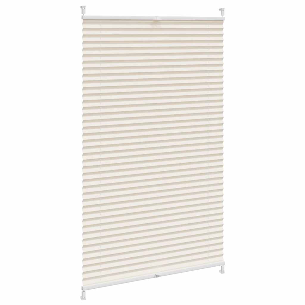 Vidaxl plissé rolgordijn 80x125cm creme
