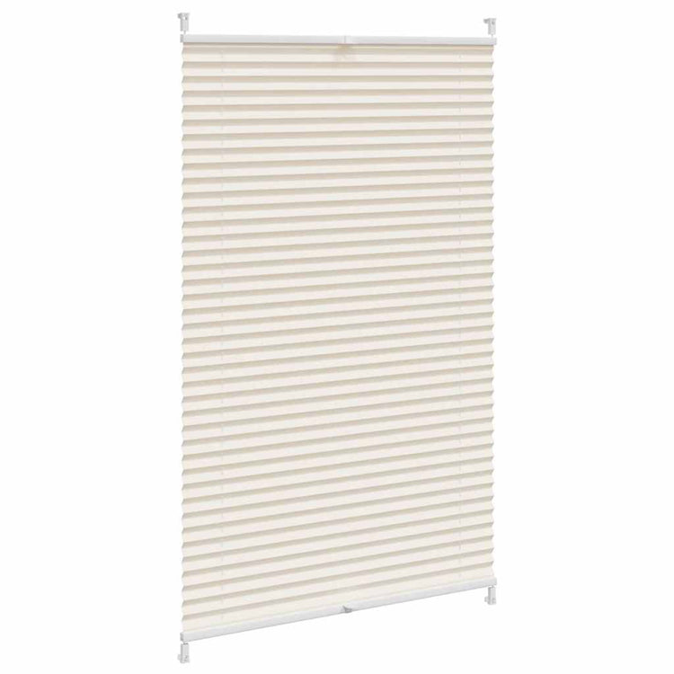 Vidaxl plissé rolgordijn 80x150cm creme