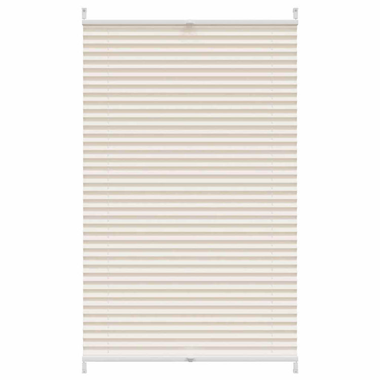 Vidaxl plissé rolgordijn 90x150 cm creme