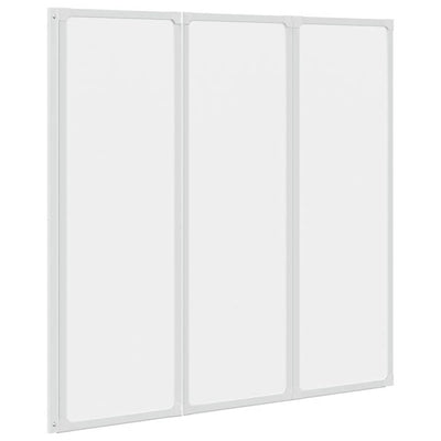Vidaxl badscherm 3 panelen vouwbaar 117 x 120 cm
