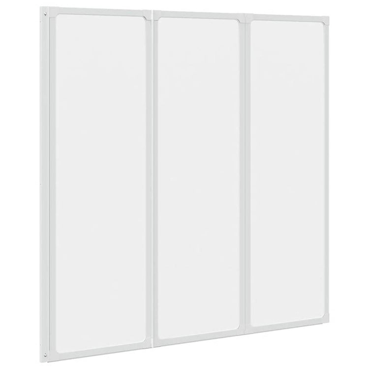 Vidaxl badscherm 3 panelen vouwbaar 117 x 120 cm