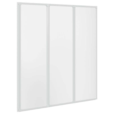 Vidaxl badscherm 3 panelen vouwbaar 141 x 132 cm