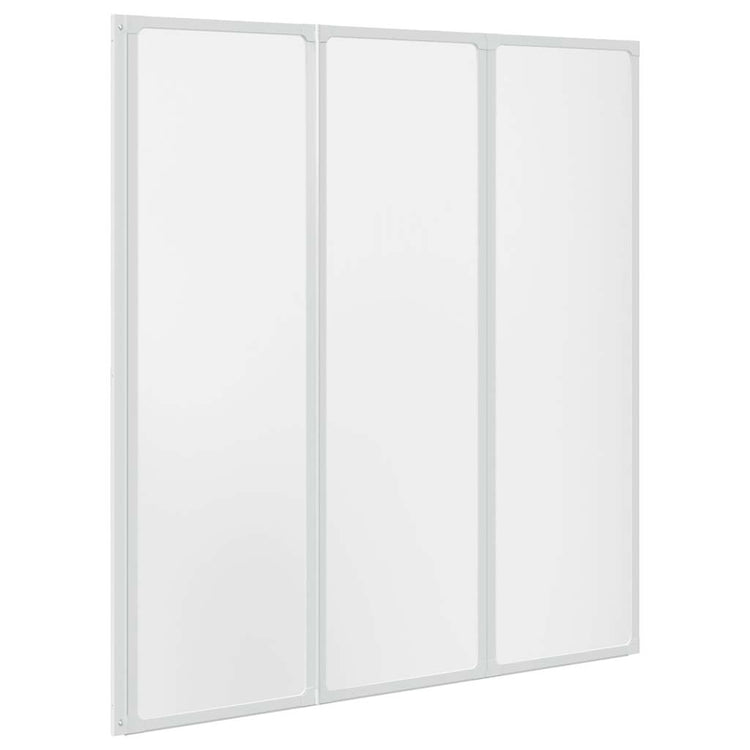 Vidaxl badscherm 3 panelen vouwbaar 141 x 132 cm