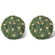 Vidaxl ronde kunstbuxus 35 cm met solar led-verlichting (2 stuks)