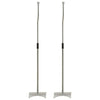 VidaXL Speakerstandaards 2 st universeel zilverkleurig