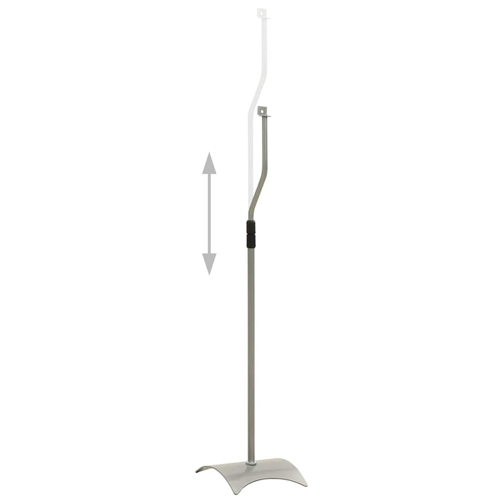Vidaxl speakerstandaards 2 st universeel zilverkleurig