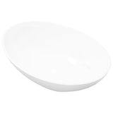 Vidaxl wastafel ovaal 40x33 cm keramiek wit - afbeelding 2