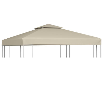 VidaXL Vervangend tentdoek prieel 310 g m² 3x3 m beige