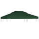 Vidaxl vervangend tentdoek prieel 310 g m² 3x4 m groen