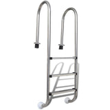 Vidaxl zwembadladder met 3 sporten 120 cm roestvrij staal 304 - afbeelding 1
