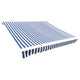 Vidaxl vervangingsdoek voor luifel 400x300 cm polyester blauw en wit