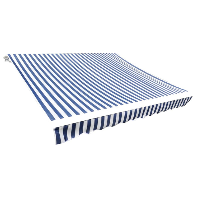 Vidaxl vervangingsdoek voor luifel 600x300 cm polyester blauw en wit