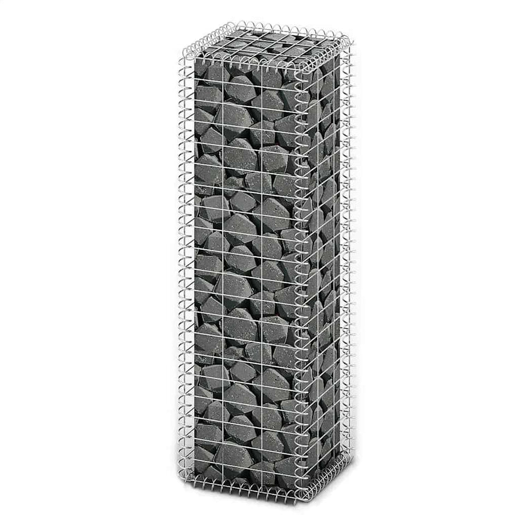 Vidaxl schanskorf met deksels 100x30x30 cm gegalvaniseerd draad