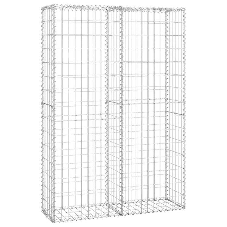 Vidaxl schanskorf met deksels 150x100x30 cm gegalvaniseerd draad