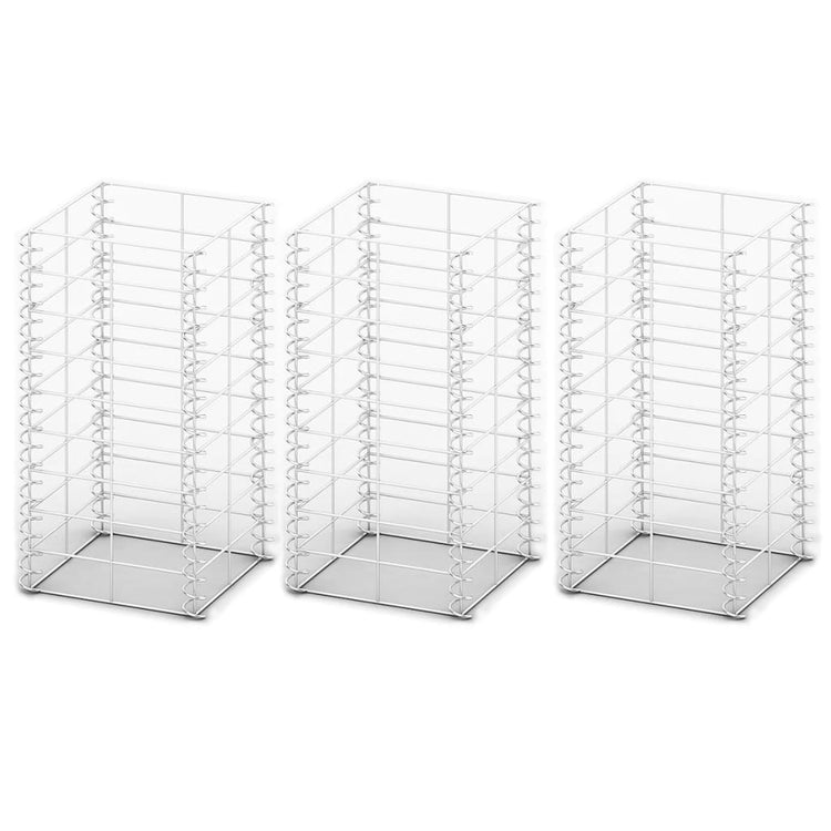 Vidaxl 3-delige schanskorfset 25x25x50 cm gegalvaniseerd draad