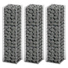 Vidaxl 3-delige schanskorfset 25x25x100 cm gegalvaniseerd draad