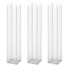 Vidaxl 3-delige schanskorfset 25x25x150 cm gegalvaniseerd draad