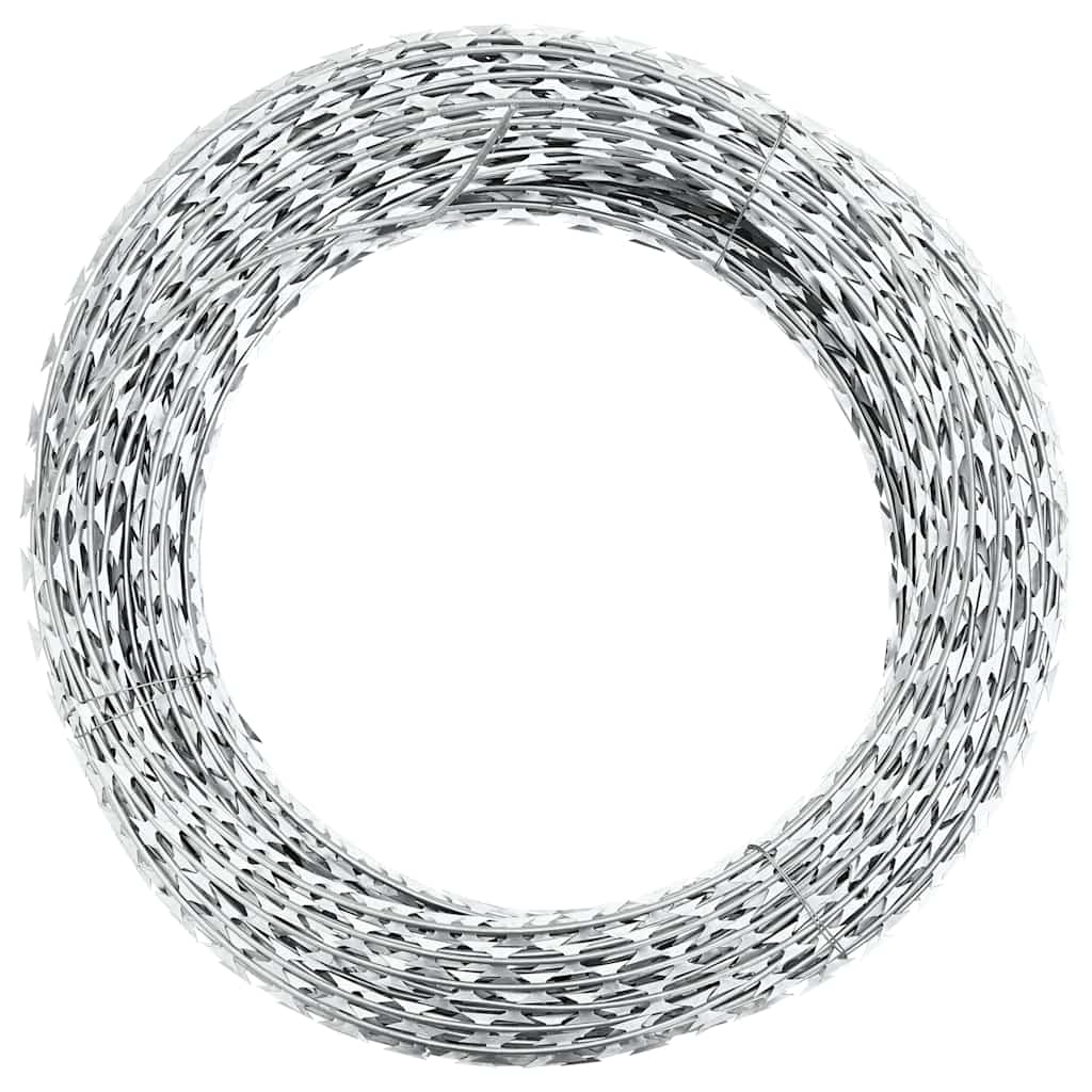 Vidaxl scheermesprikkeldraad concertina 60 m gegalvaniseerd staal