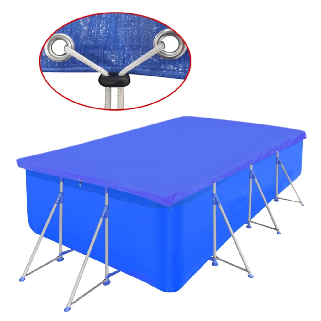 Vidaxl zwembadhoes rechthoekig 90 g m² 400x207 cm pe