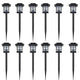 Vidaxl 12-delige led-tuinverlichtingsset solar met pin 8,6x8,6x38 cm