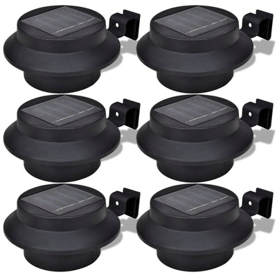 Vidaxl solar buitenlampset 6 stuks zwart