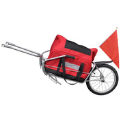 Vidaxl fietstransporttrailer met 1 wiel en opbergtas - afbeelding 3