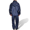 Vidaxl regenpak 2-delig + capuchon (heren marineblauw maat xxl)