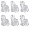 Vidaxl bruiloft stoelhoes wit (6 stuks)