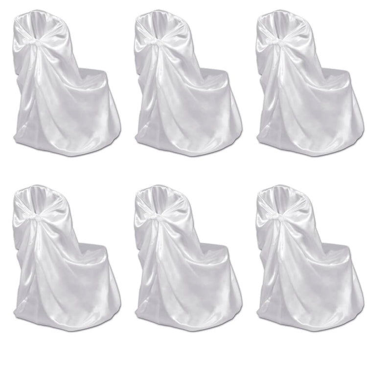 Vidaxl bruiloft stoelhoes wit (6 stuks)
