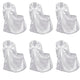 Vidaxl bruiloft stoelhoes wit (6 stuks)