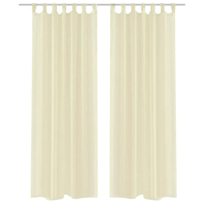 Vidaxl gordijn crème 140x245 cm (2 stuks)