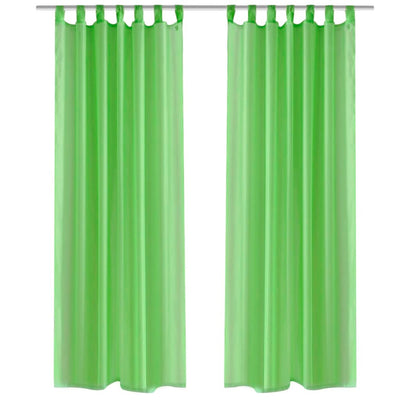 Vidaxl gordijn appelgroen 140x225 cm (2 stuks)