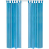 Vidaxl gordijn turquoise 140x225 cm (2 stuks)