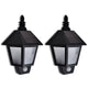 Vidaxl wandlamp solar met bewegingsensor 2 st