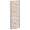 Vidaxl schoenenkast hout met 5 opbergvakken eiken-look