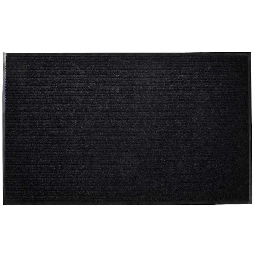 Vidaxl deurmat 90x120 cm pvc zwart