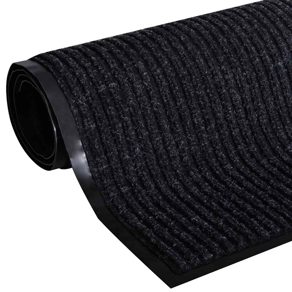 Vidaxl deurmat 90x150 cm pvc zwart