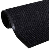 Vidaxl deurmat 90x150 cm pvc zwart - afbeelding 2