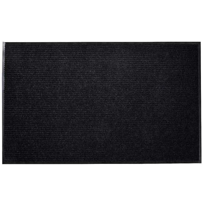 Vidaxl deurmat 120x180 cm pvc zwart