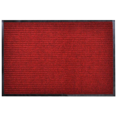 Vidaxl deurmat 90x120 cm pvc rood