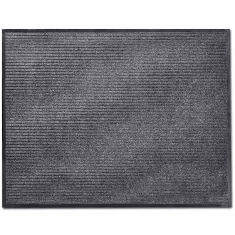 Vidaxl deurmat 90x60 cm pvc grijs