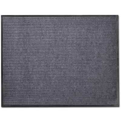 Vidaxl deurmat 90x150 cm pvc grijs
